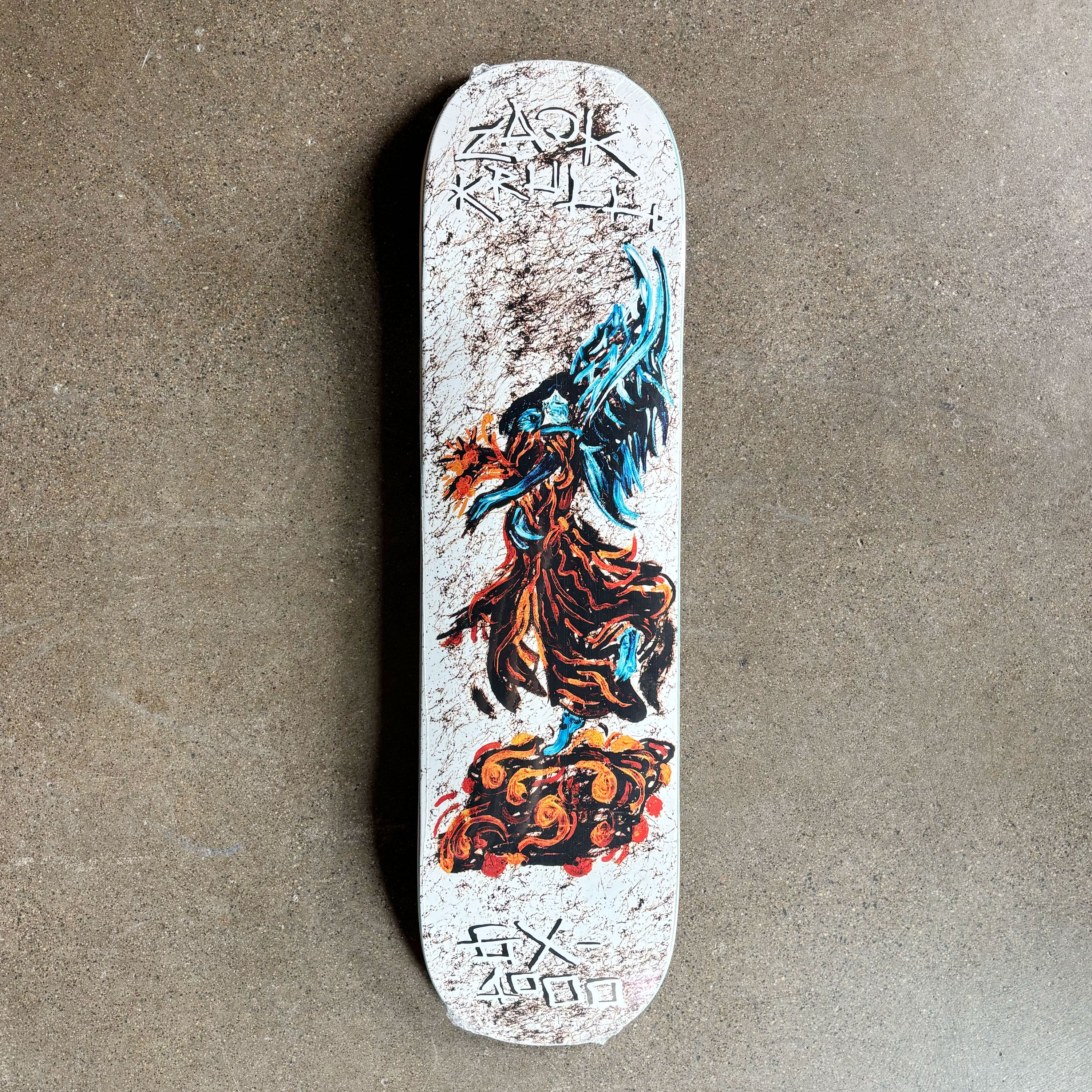Full image of deck. White background with chaos style artwork.